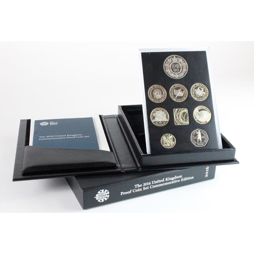 Royal Mint The 16 United Kingdom Proof Coin Set Commemorative Edition Fdc Cased With Certs Bookl