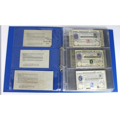 12 - British Postal Orders (43), a collection in album including King George V, King George VI, Queen Eli... 