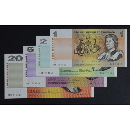 479 - Australia (4), a group of earlier Commonwealth of Australia issues, 20 Dollars, 2 Dollars & 1 Dollar... 