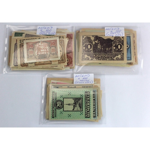 488 - Austrian Notgeld issues (300), 1920's small size emergency private issues from Austrian towns/cities... 