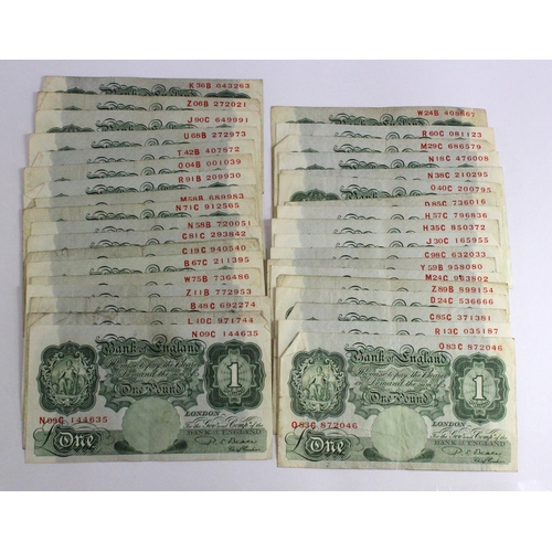 58 - Beale 1 Pound (100) issued 1950, mixed circulated grades