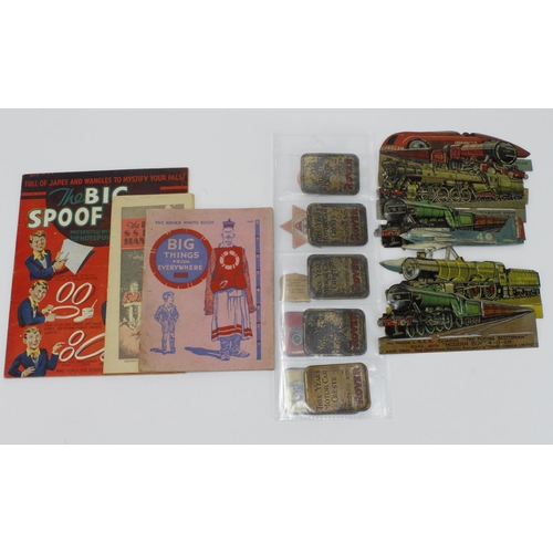 19 - Comic interest. A collection of original mostly tinplate comic giveaways, including from Modern Boy,... 