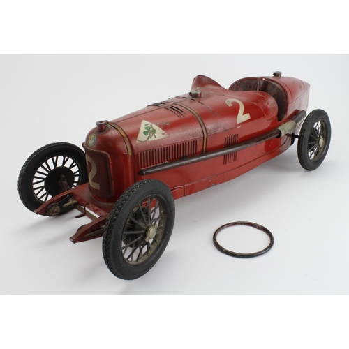 21 - Compagnie Industrielle du Jouet. An original clockwork tinplate model of an Alfa Romeo P2 racing car... 