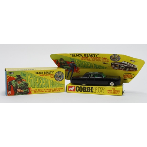 27 - Corgi Toys, no. 268 'The Green Hornet, Black Beauty Crime Fighting Car', with card insert, four rada... 