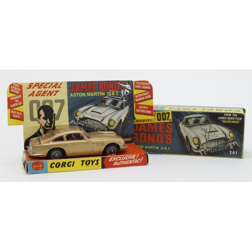 29 - Corgi Toys, no. 261 'Special Agent 007 James Bond Aston Martin D.B.5', with original card insert, tw... 