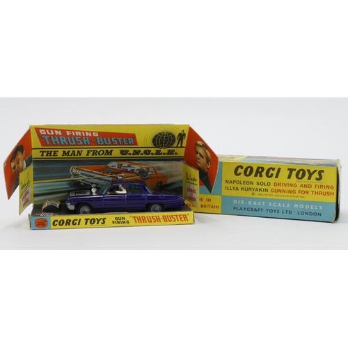 34 - Corgi Toys, no. 497 'The Man From U.N.C.L.E. Gun Firing Thrush Buster', with waverly ring and insert... 