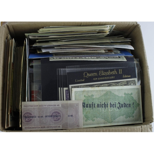 15 - Paper Ephemera (over 1000 items), a box full of sundry banknote related items, including USA 1 Milli... 