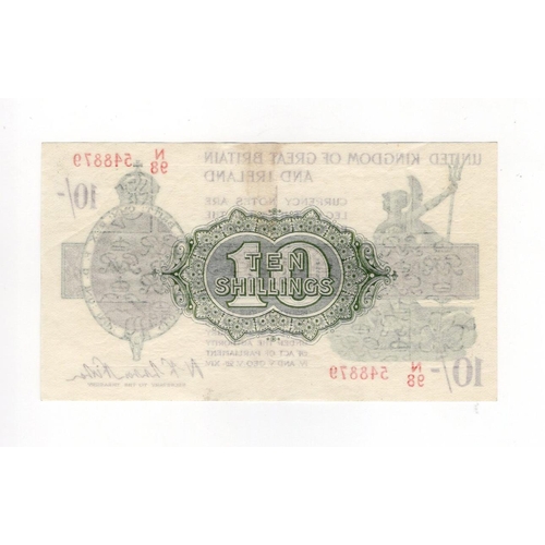 39 - Warren Fisher 10 Shillings (T30) issued 1922, serial N/98 548879 (T30, Pick358) original VF+