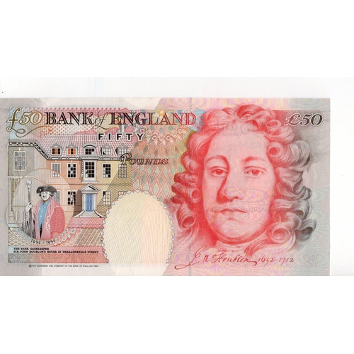 45 - Bailey 50 Pounds (B404) issued 2006, serial M35 114862 (B404, Pick393a) Uncirculated