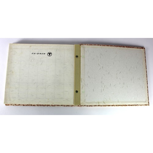 17 - Paper ephemera, a padded vistor/guest book with many Banking officials/representatives signatures. T... 
