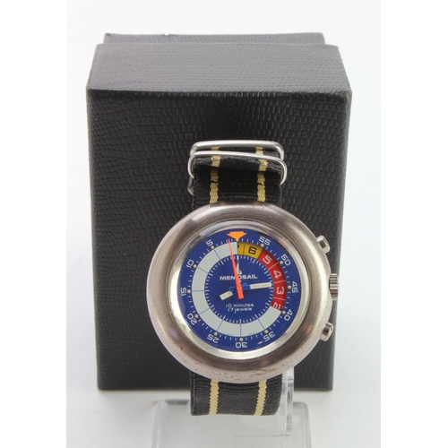 555 - Gents Memosail Regatta countdown chronograph wristwatch, circa 1970s, working when catalogued