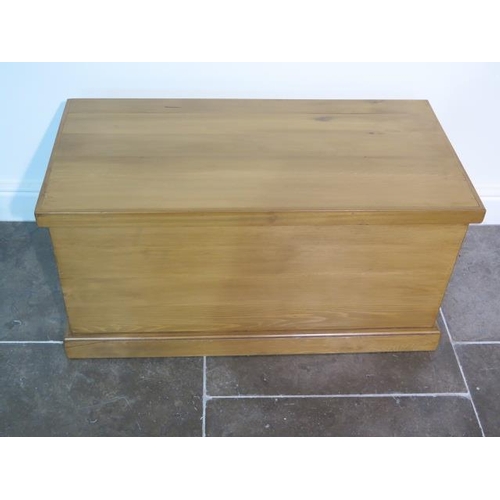 26 - A cedar wood toy / storage chest, made by a local craftsman to a high standard, 44cm tall x 87cm x 4... 