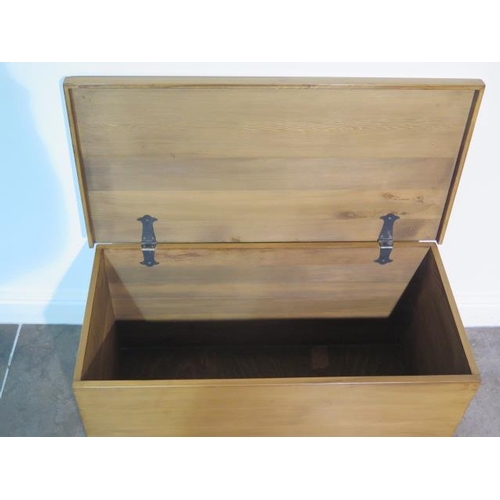 26 - A cedar wood toy / storage chest, made by a local craftsman to a high standard, 44cm tall x 87cm x 4... 