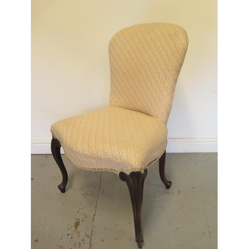 68 - A 19th Century reupholstered side chair