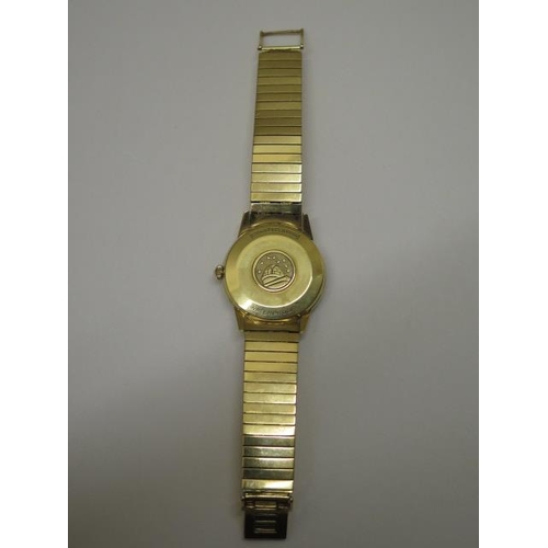 806 - An 18ct gold vintage 1960s Omega automatic chronometer Constellation watch with the original 18ct ha... 