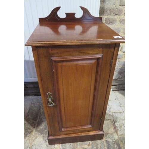 57 - A late Victorian  / Edwardian mahogany bedside cupboard, 85cm tall x 41cm x 37cm