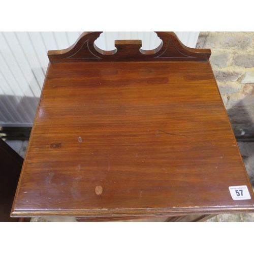 57 - A late Victorian  / Edwardian mahogany bedside cupboard, 85cm tall x 41cm x 37cm