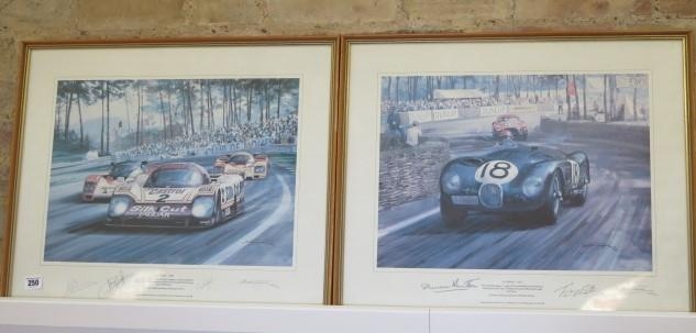 Two Gerald Coulson Racing prints, Le - auctions & price archive