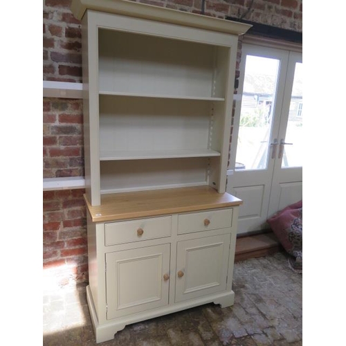 16 - A Neptune Chichester kitchen dresser with an adjustable shelf top above two drawers and two cupboard... 
