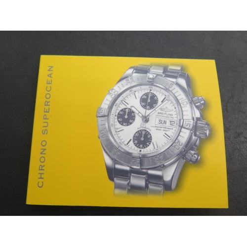 641 - A Breitling Super Ocean Chronometre stainless steel gentlemans automatic bracelet wristwatch A13340,... 