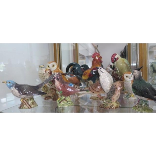 282 - A good collection of 13 Beswick birds including Leghorn 25cm tall, all good