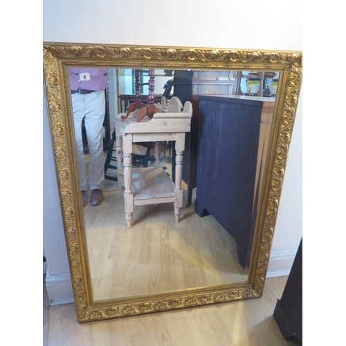 9 - A modern gilt mirror, 116cm x 90cm