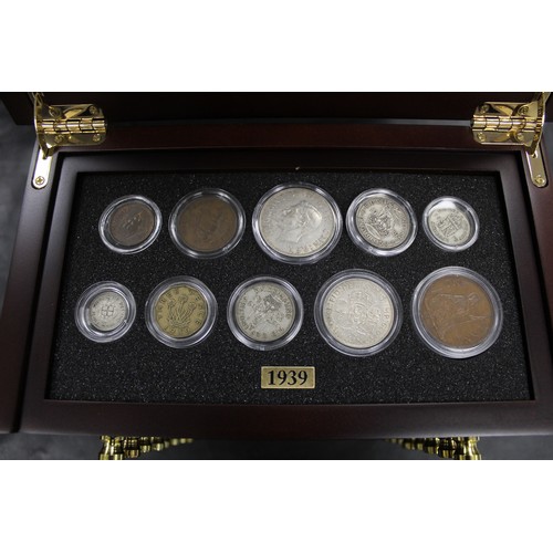 A complete set of coins from 19391945 as released by the Danbury Mint