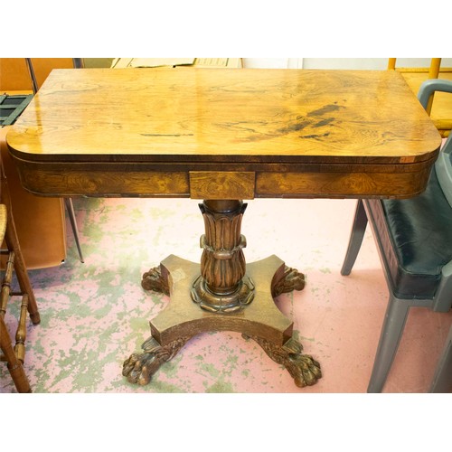 TEA TABLE, William IV rosewood, circa 1830, 91cm W x 74cm H ...