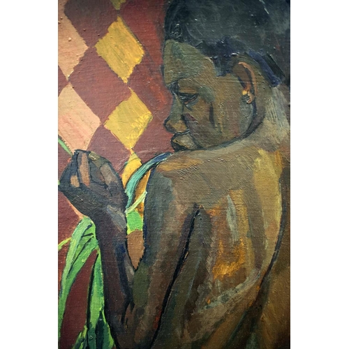 372 - EDWARD WOLFE (British born South Africa 1897-1982) 'Bassouto Boy', 1920, oil on panel, signed lower ... 