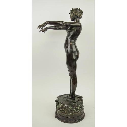392 - Sir EDGAR BERTRAM MACKENNAL (Australian 1863-1931) 'Circe the Sorceress', bronze sculpure, signed an... 