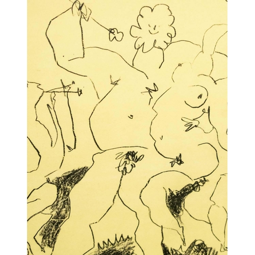 104 - PABLO PICASSO 'Bacchanale', 1956, original lithograph, edition of 3000, ref: Mourlot, 32cm x 25cm, f... 