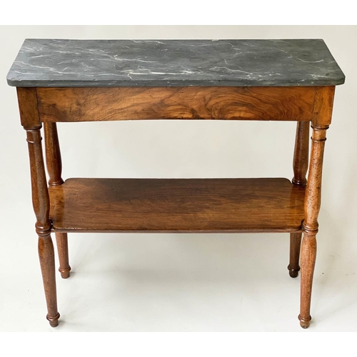 HALL TABLE, 19th century French walnut of shallow form with ... | Barnebys