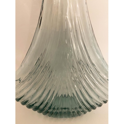 89 - DECANTERS, a pair, 40cm x 25cm, Murano style glass. (2)