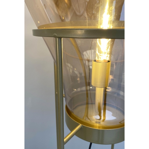 80 - FLOOR LAMP, contemporary balloon design, 151cm H.