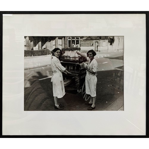 38 - KURT HUTTON 'Milk Cart Ladies', silver gelatin archival fibre print, 74cm x 63cm.