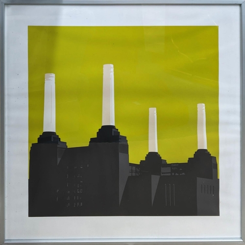 78 - 20th CENTURY SCHOOL 'Oxo Tower', 'Battersea Power Station' and 'BT Tower', a set of three screen pri... 