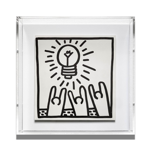 71 - KEITH HARING 'Idea', 1982, lithograph, published by Tony Shafrazi Gallery NY, printing by Fleetwood ... 