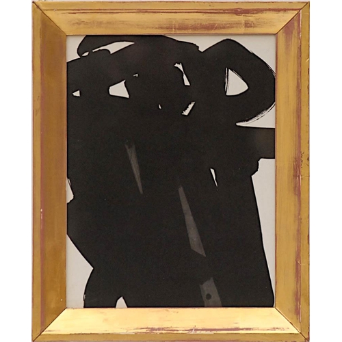 79 - PIERRE SOULAGES 'Abstract', photo-lithograph, 32cm x 25cm, framed and glazed.