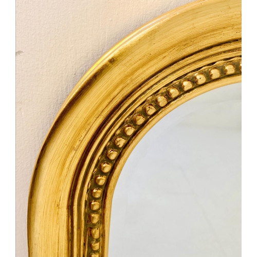32 - WALL MIRRORS, a pair, Louis Philippe style, gilt frames, 110cm x 80cm. (2)