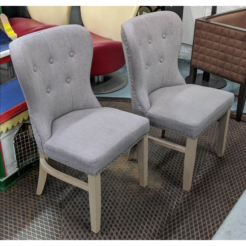 88 - RIC HAMOND INTERIORS DINING CHAIRS, a set of five, 92cm H. (5)