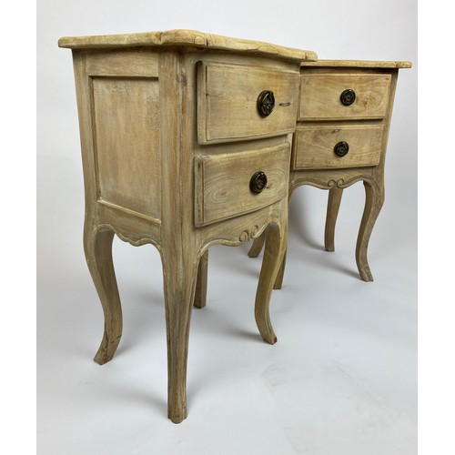 25 - BEDSIDE CHESTS, a pair, French Rococo style, 65cm H x 37cm x 29cm. (2)