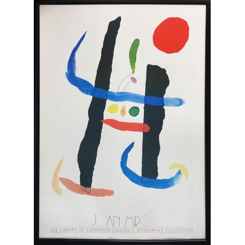 65 - AFTER JOAN MIRO 'Untitled 1', poster, published by Museum Editions Santa Monica in 1998, Lessing J. ... 