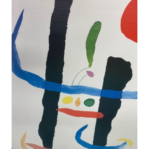 65 - AFTER JOAN MIRO 'Untitled 1', poster, published by Museum Editions Santa Monica in 1998, Lessing J. ... 