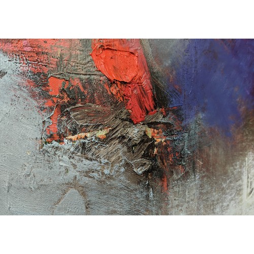 71 - NIGEL KINGSTON 'Abstract', oil on canvas, signed, 100cm x 76cm.