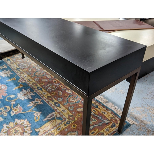 31 - CONSOLE TABLE, 180cm x 46cm x 75cm, contemporary design, with drawers.