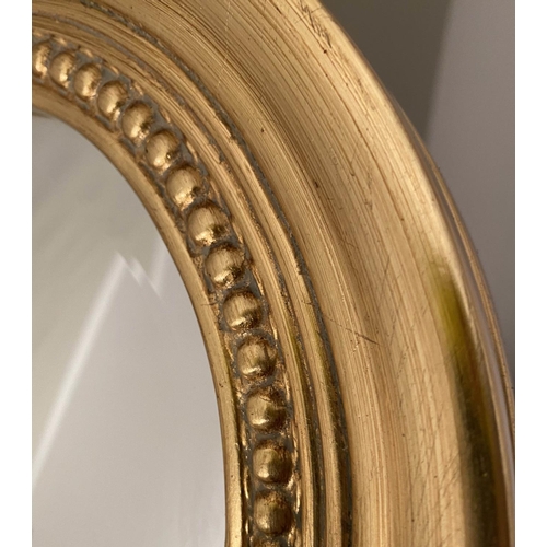 123 - DRESSING MIRROR, Louis Philippe style, gilt frame, 164cm x 65cm.
