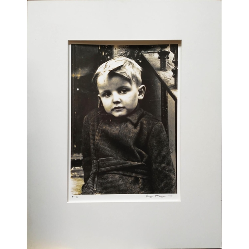 57 - ROGER MAYNE (British, b.1929) 'Boy, St. Stephen's Gardens', gelatin silver print, signed, 35cm x 25c... 