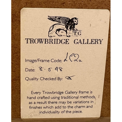 89 - TROWBRIDGE GALLERY PRINTS, a pair, gilt framed and glazed, 90cm x 70cm. (2)