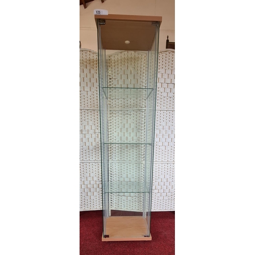 Modern display unit with 3 shelves 164x46x35 cm