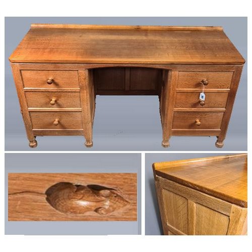191 - Kneehole desk by Robert 